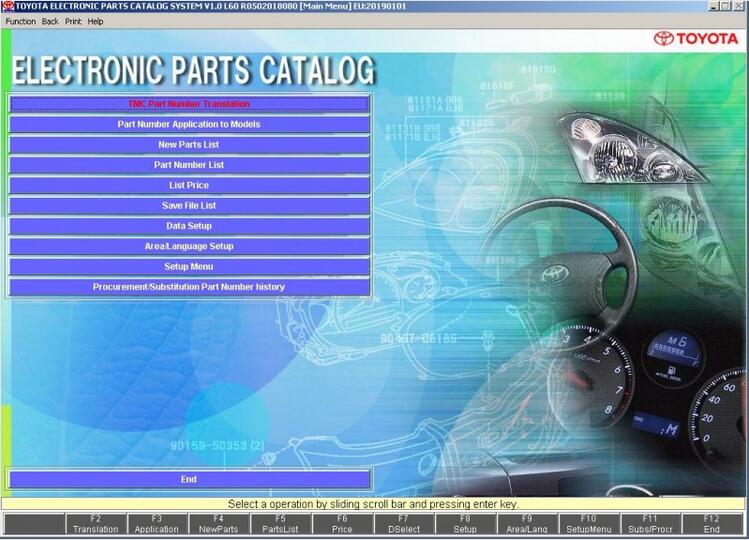 toyota electronic parts catalog download